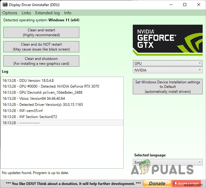 Làm thế nào để sửa mã lỗi GeForce Experience 0x0001 trên Windows? 