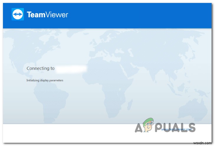 Khắc phục:TeamViewer bị kẹt khi khởi tạo các tham số hiển thị 