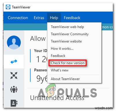 Khắc phục:TeamViewer bị kẹt khi khởi tạo các tham số hiển thị 