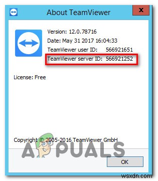 Khắc phục:TeamViewer bị kẹt khi khởi tạo các tham số hiển thị 