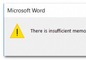 Khắc phục:Không đủ bộ nhớ hoặc dung lượng đĩa trong Word 