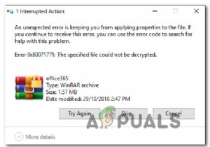 Khắc phục:Lỗi 0x80071771 trên Windows 10
