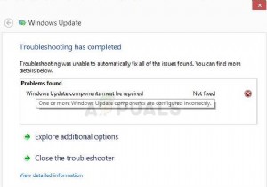 Khắc phục:Các thành phần Windows Update phải được sửa chữa 