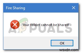 Khắc phục:Không thể chia sẻ thư mục của bạn trên Windows 10 