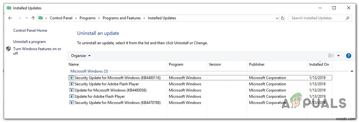 Khắc phục:Lỗi cập nhật Windows 0xca00a000 