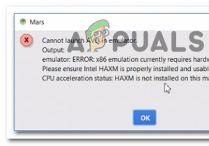 Khắc phục:Mô phỏng x86 Hiện tại Yêu cầu Tăng tốc Phần cứng 