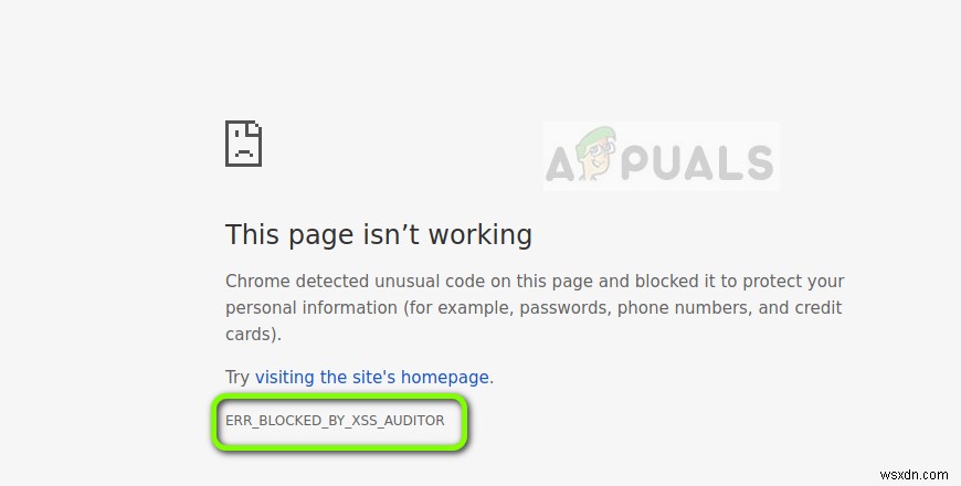 Khắc phục:ERR_BLOCKED_BY_XSS_AUDITOR 