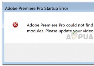 Khắc phục:Adobe Premiere Pro không thể tìm thấy bất kỳ mô-đun phát video có khả năng nào 