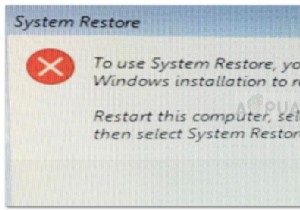 Khắc phục:Để sử dụng Khôi phục Hệ thống, bạn phải chỉ định Cài đặt Windows nào để Khôi phục Lỗi 