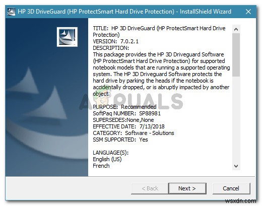 Khắc phục:HP Accelerometer không hoạt động trên phiên bản Windows này 