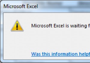 Khắc phục:Microsoft Excel đang đợi một ứng dụng khác hoàn thành một hành động OLE 