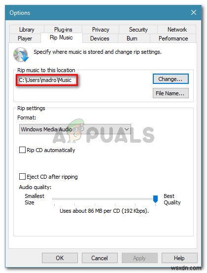 Khắc phục:Windows Media Player không thể trích xuất một hoặc nhiều bản nhạc từ đĩa CD 