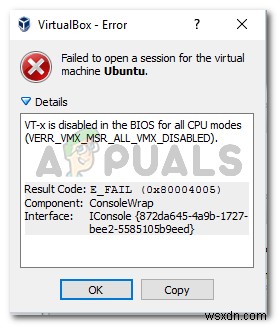 Khắc phục:VT-X bị tắt trong Bios cho tất cả các chế độ CPU (Verr_Vmx_Msr_All_Vmx_Disabled) 