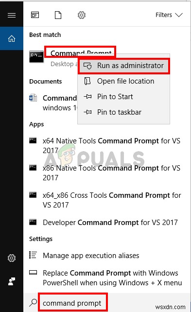 Khắc phục:Windows 10 Không thể nhập tìm kiếm 