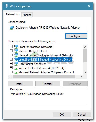 Khắc phục:Windows không thể tự động liên kết ngăn xếp giao thức IP với bộ điều hợp mạng 