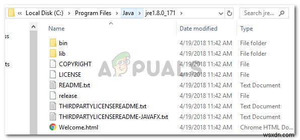 Khắc phục:Sổ đăng ký đề cập đến Môi trường thời gian chạy Java không tồn tại 
