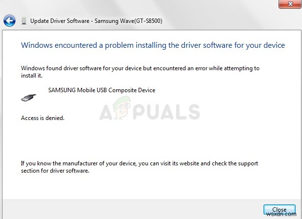 Khắc phục:Windows gặp sự cố khi cài đặt phần mềm trình điều khiển cho thiết bị của bạn 