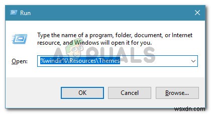 Khắc phục:Windows không thể tìm thấy một trong các tệp trong chủ đề này 