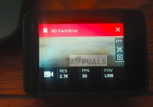 Khắc phục:Lỗi thẻ SD GoPro 