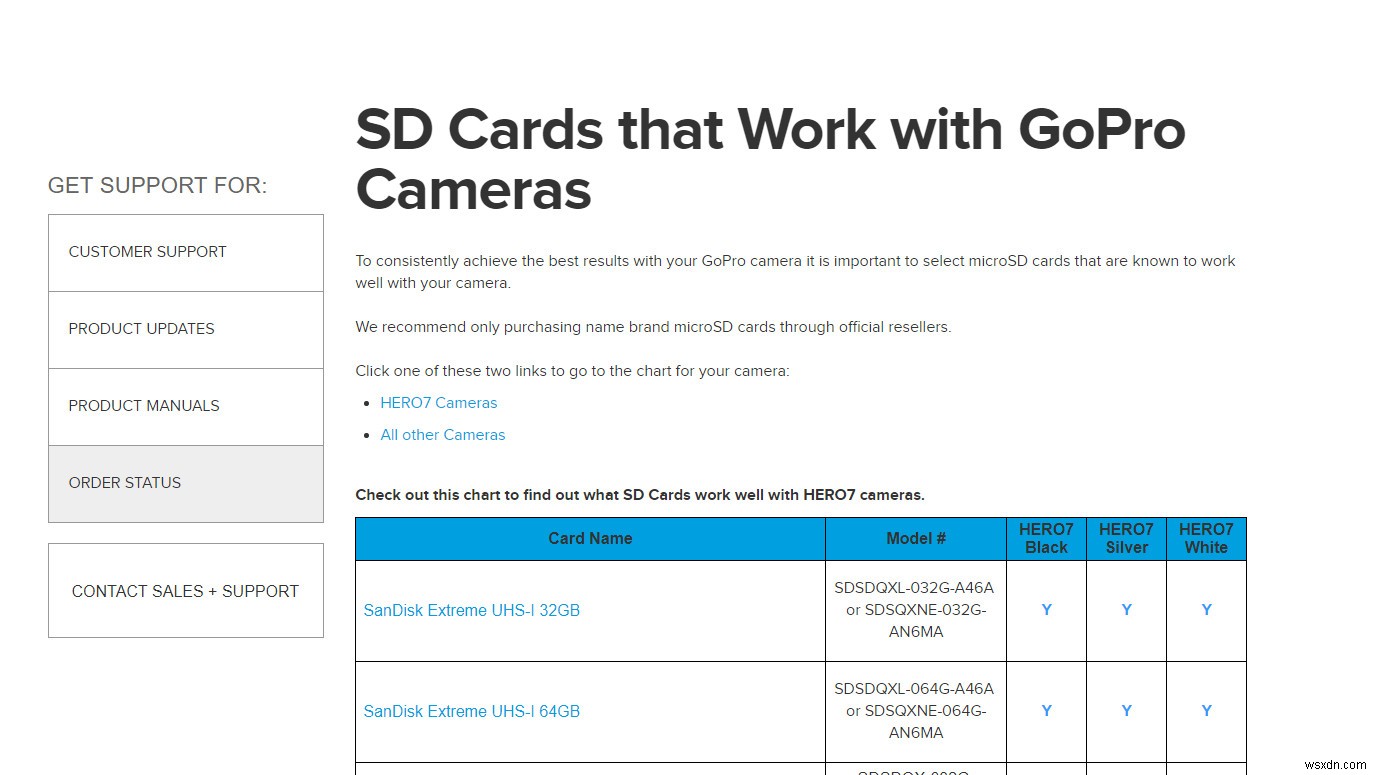 Khắc phục:Lỗi thẻ SD GoPro 