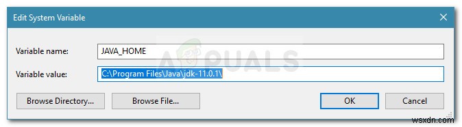 Khắc phục:Javac không được nhận dạng trên Windows 10 