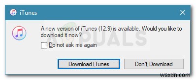 Khắc phục:Lỗi iTunes 0xE800002D 