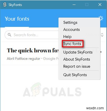 Cách cài đặt Phông chữ với SkyFonts trên Windows 