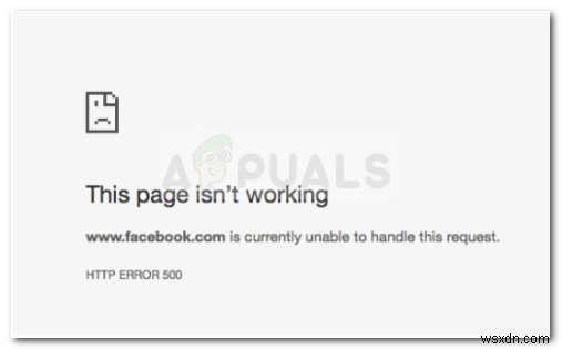 Khắc phục:Facebook hiện không thể xử lý yêu cầu này. 