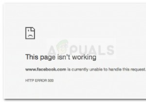 Khắc phục:Facebook hiện không thể xử lý yêu cầu này. 