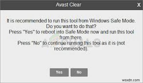 Cách khắc phục lỗi không xác định trên Avast khi cập nhật 