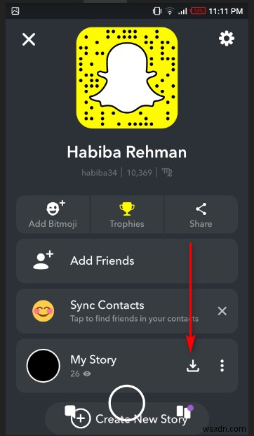 Cách lưu video trên Snapchat 