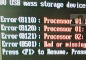 Khắc phục:Lỗi chuyến đi nhiệt của bộ xử lý 