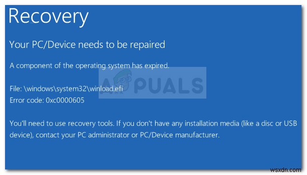 Khắc phục:Lỗi 0x0000605 trên Windows 10 