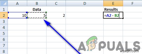 Cách thực hiện phép trừ trong Excel 