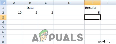 Cách thực hiện phép trừ trong Excel 