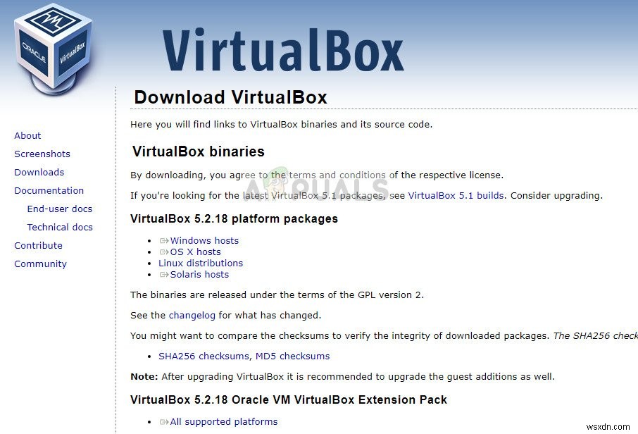 Khắc phục:VirtualBox không mở 