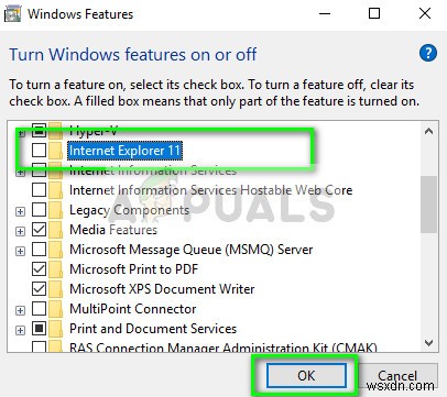 Cách khôi phục Internet Explorer trên Windows 10 