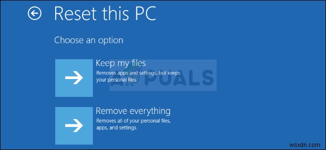 Khắc phục:Không thể tìm thấy môi trường khôi phục trên Windows 10 