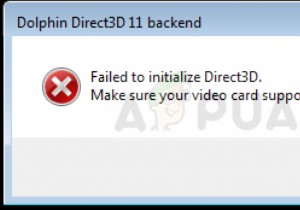 Khắc phục:Không khởi tạo được Direct3D 