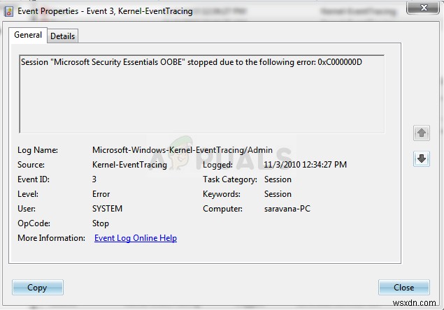 Cách khắc phục Lỗi dừng phiên “Microsoft Security client OOBE” 0xC000000D 