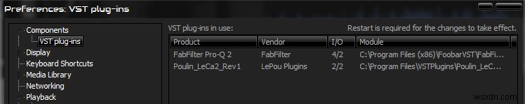 Cách sử dụng VST Plug-Ins trong Foobar 