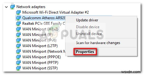 Khắc phục:Thiếu bộ điều hợp Miniport WiFi ảo của Microsoft 