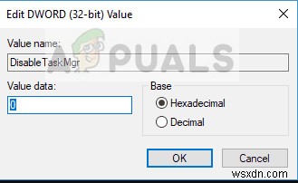 Khắc phục:Ctrl Alt Del không hoạt động 