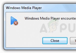 Khắc phục:Windows Media Player gặp sự cố khi phát tệp 