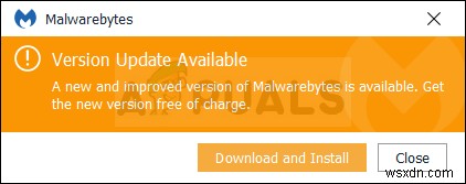 Khắc phục:Đã tắt các lớp bảo vệ thời gian thực Malwarebytes 