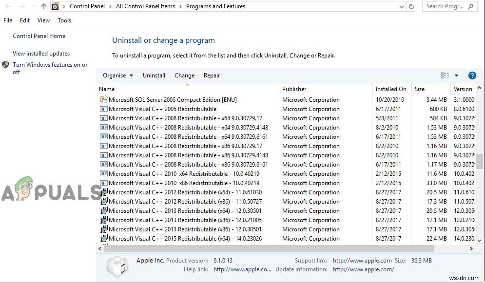 Khắc phục:Microsoft Visual C ++ Runtime Error R6025 