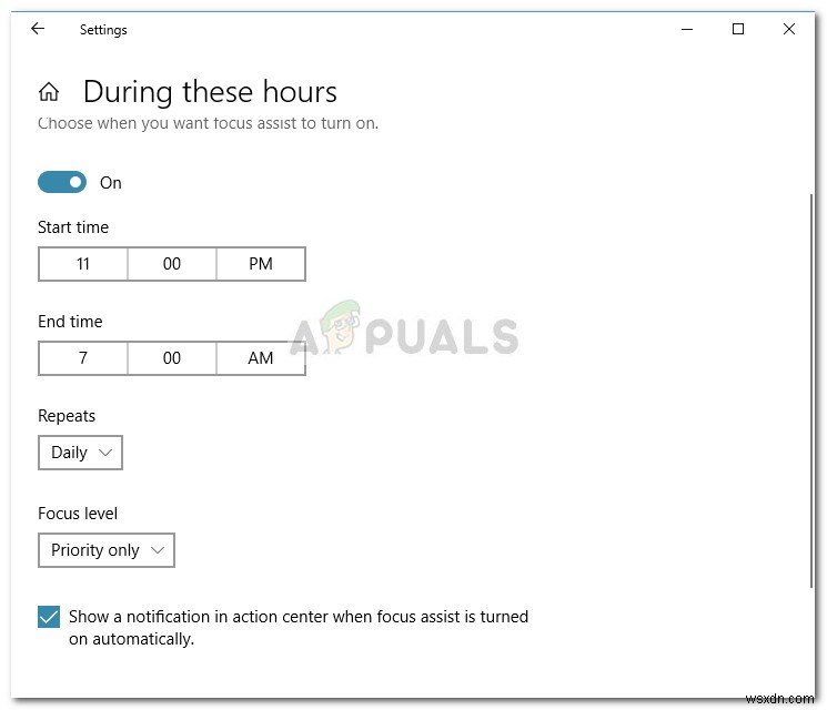 Cách thay đổi quy tắc tự động của Windows 10 Quiet Hours (Focus Assist) 
