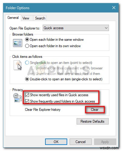 Khắc phục:Menu truy cập nhanh không hoạt động trên Windows 10 