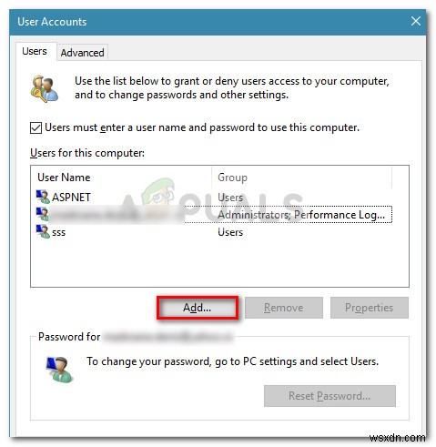 Khắc phục:Không thể thêm tài khoản người dùng mới trên Windows 10 
