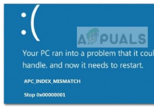 Khắc phục:Màn hình xanh do chỉ số APC không khớp 